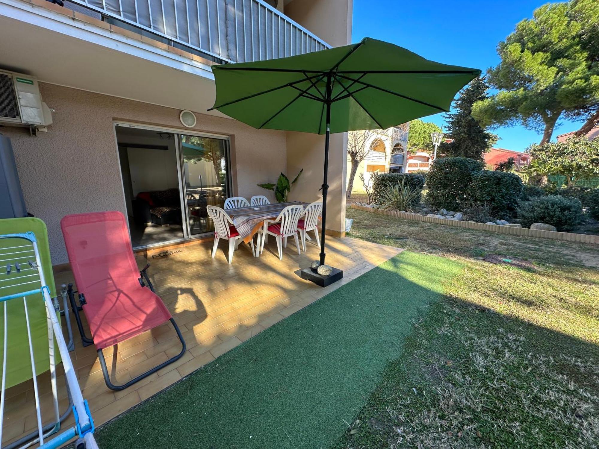 T2 Rdc A Canet En Roussillon Europa 4 Pers ,Piscine,Clim, Tennis, Parking エクステリア 写真
